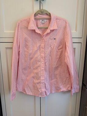 Vineyard Vines Light Pink Long-Sleeve Button-Up Shirt